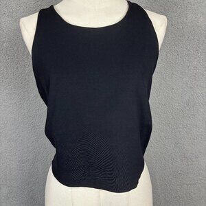 Nike Yoga Women's Dri-FIT Luxe Cropped Yoga Bra Tank Top Black Size 2XL.